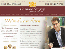 Tablet Screenshot of littlerockcosmeticsurgery.com